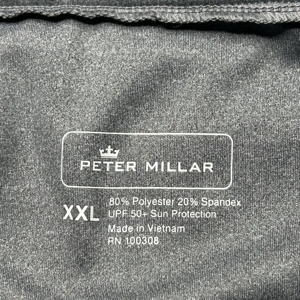 Peter Millar Athletic Pants XXL Gray Performance Stretch Reflective Zip Pocket